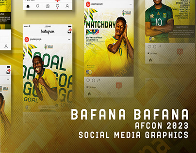 Project thumbnail - Bafana Bafana AFCON 23 Graphics