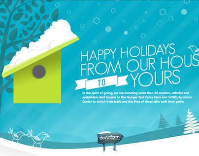 "Happy Holidays" E-card/Topper