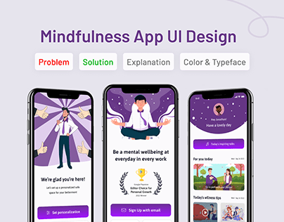 Mindfulness App UI Design