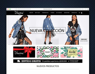 WordPress Website - Dharma Store Colombia
