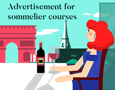 Advertisement for sommelier courses