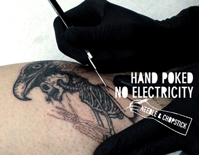 Hand Poked Tattoos - No! Electricity