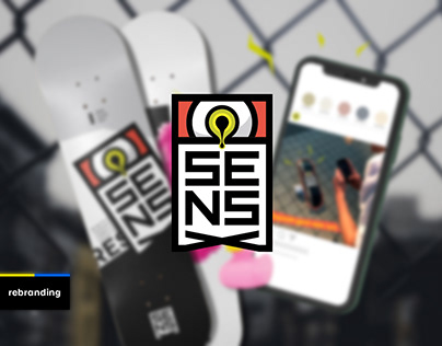 SENS - skateboard brand identity concept