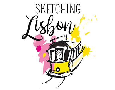 Logo and illustration for Sketching Lisbon