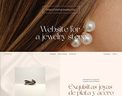 Website for a jewelry store