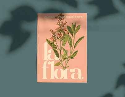 La Flora: Floral Arrangements Promotional Poster Design
