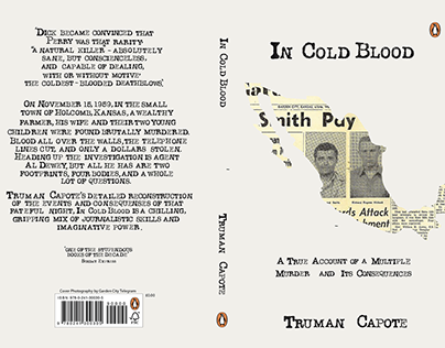 'In Cold Blood' book cover concept.