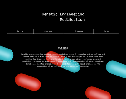 Genetic Engineering - Infographic UI/UX Design