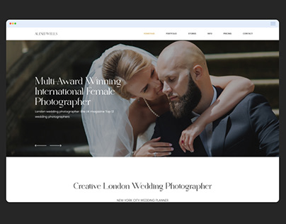 Дизайн сайта "Свадебный фотограф"