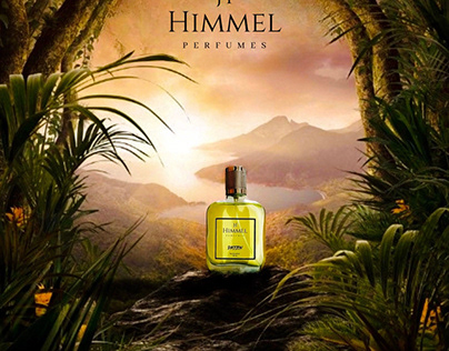 Online digital poster for brand HIMMEL PERFUMES