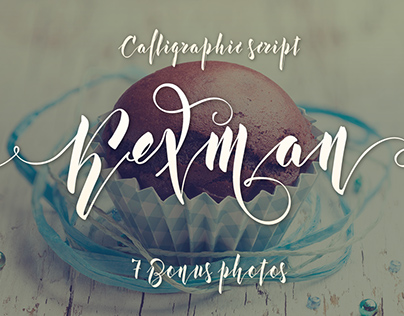 Kexman font + Cupcake photos