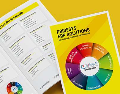 ERP Software Brochure Design
