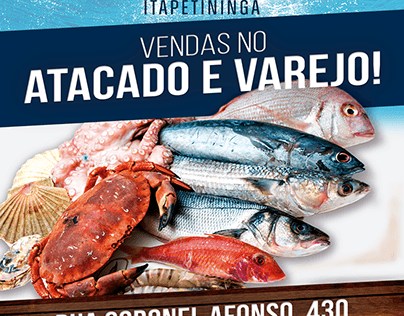 Flyer for brazillian fish shop
