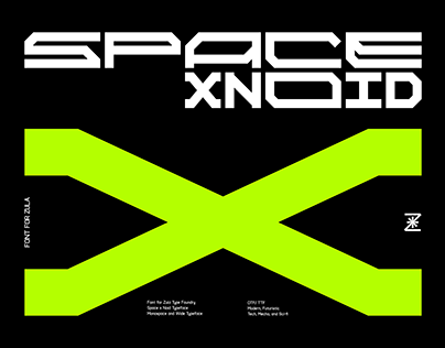 Space X Noid (Mono and Strech Typeface)