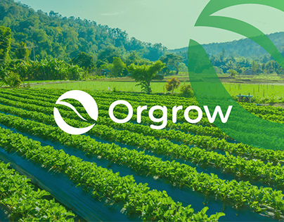 Orgrow (organic Fruits & Vegetables Farm) Logo Design