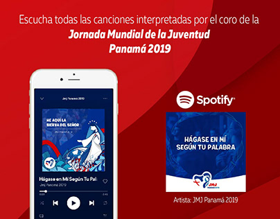 Arte - Lanzamiento de álbum JMJ Panamá 2019 en Spotify