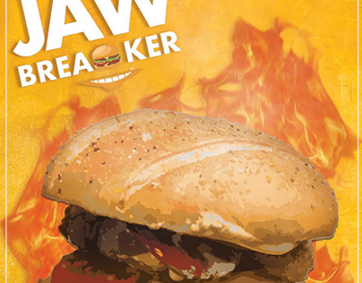 Menu Design for Jawbreaker Burger Joint