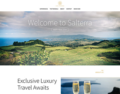 Web design for luxury travel agency