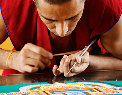 Tibetan Monks Sand Mandala