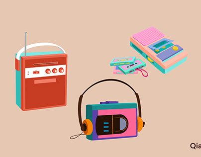 tape-recorders illustration
