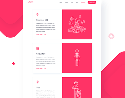 Arvi - website redesign