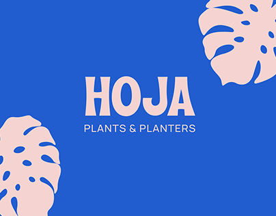 Hoja - plant and homeware store visual identity concept