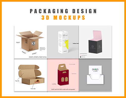Packaging Design 3d Mockups