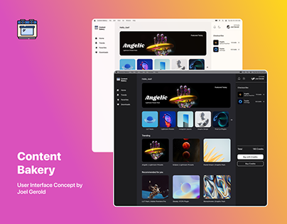 Content Bakery – MacOS App | UI Concept