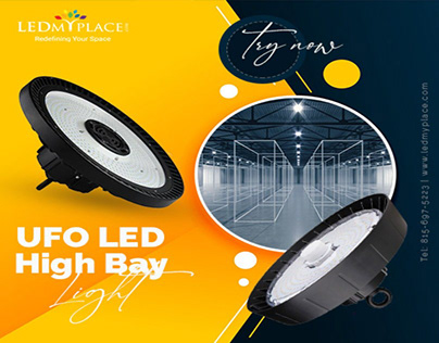 Get UFO LED High Bay Light for high ceiling area.