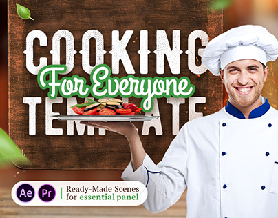 Cooking For Everyone After Effects, Premiere template