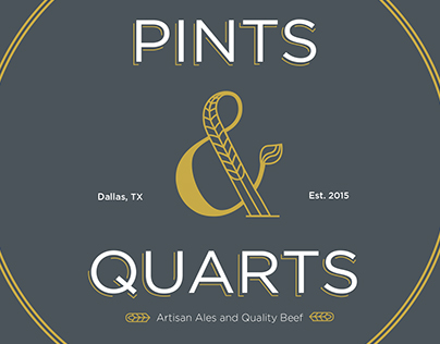 Menu and Logo Design: Pints and Quarts