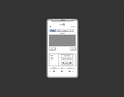 Sound Manager app wireframe