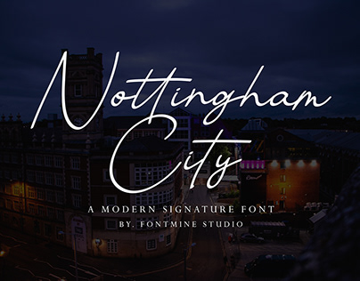 Nottingham City Signature Font