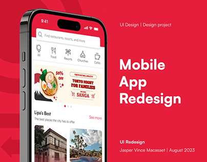SanGa - Mobile App Redesign