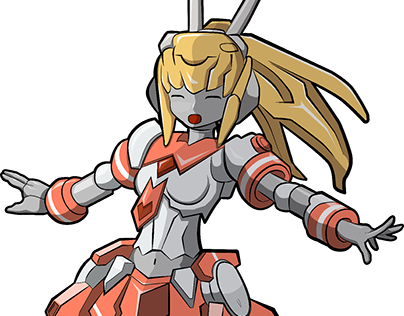 Cute Kawaii Robot Girl