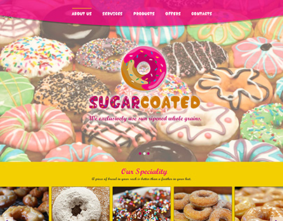 Sugar Coated - Web Design