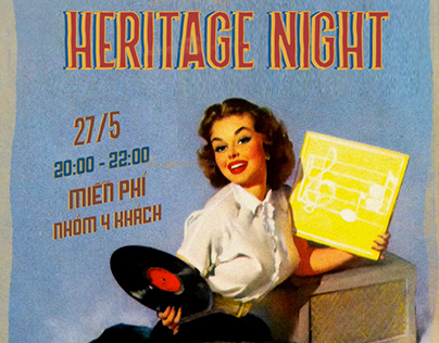Heritage Night Vintage Poster