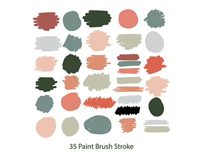 Brush Stroke SVG Designs Bundle