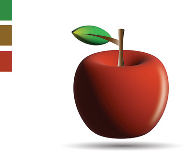 3D Apple in Adobe illustrator