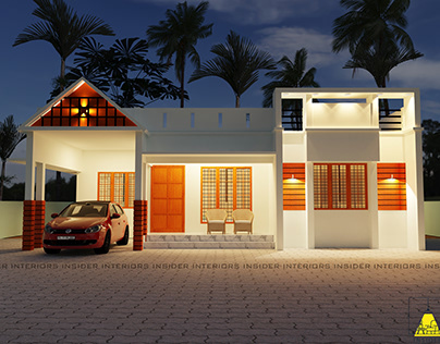semi traditional contemporary Kerala homes concept