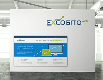 Excogito Web SEO agency logo design