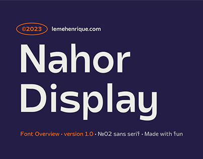 Nahor Display Font