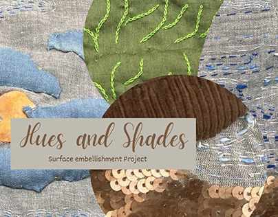 Hues and Shades: Surface embellishment Project