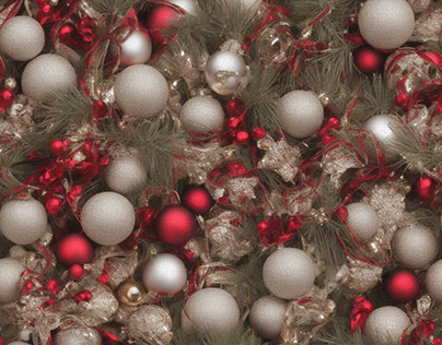 Christmas Ornament Seamless Image