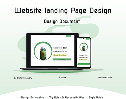 Website Landing Page and Responsive Design