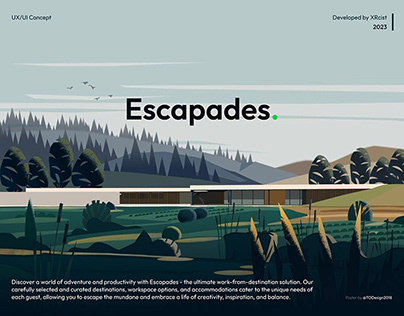 Escapades. | Work from anywhere booking Website