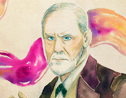 Retrato de Sigmund Freud​
