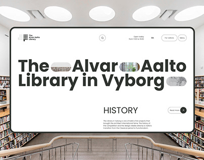 The Alvar Aalto Library in Vyborg / Website redesign