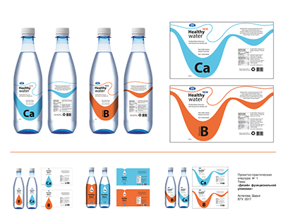 Water packaging design: functional, eco and premium.