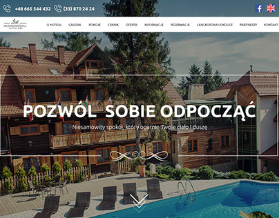 Hotel Modrzewiówka Website